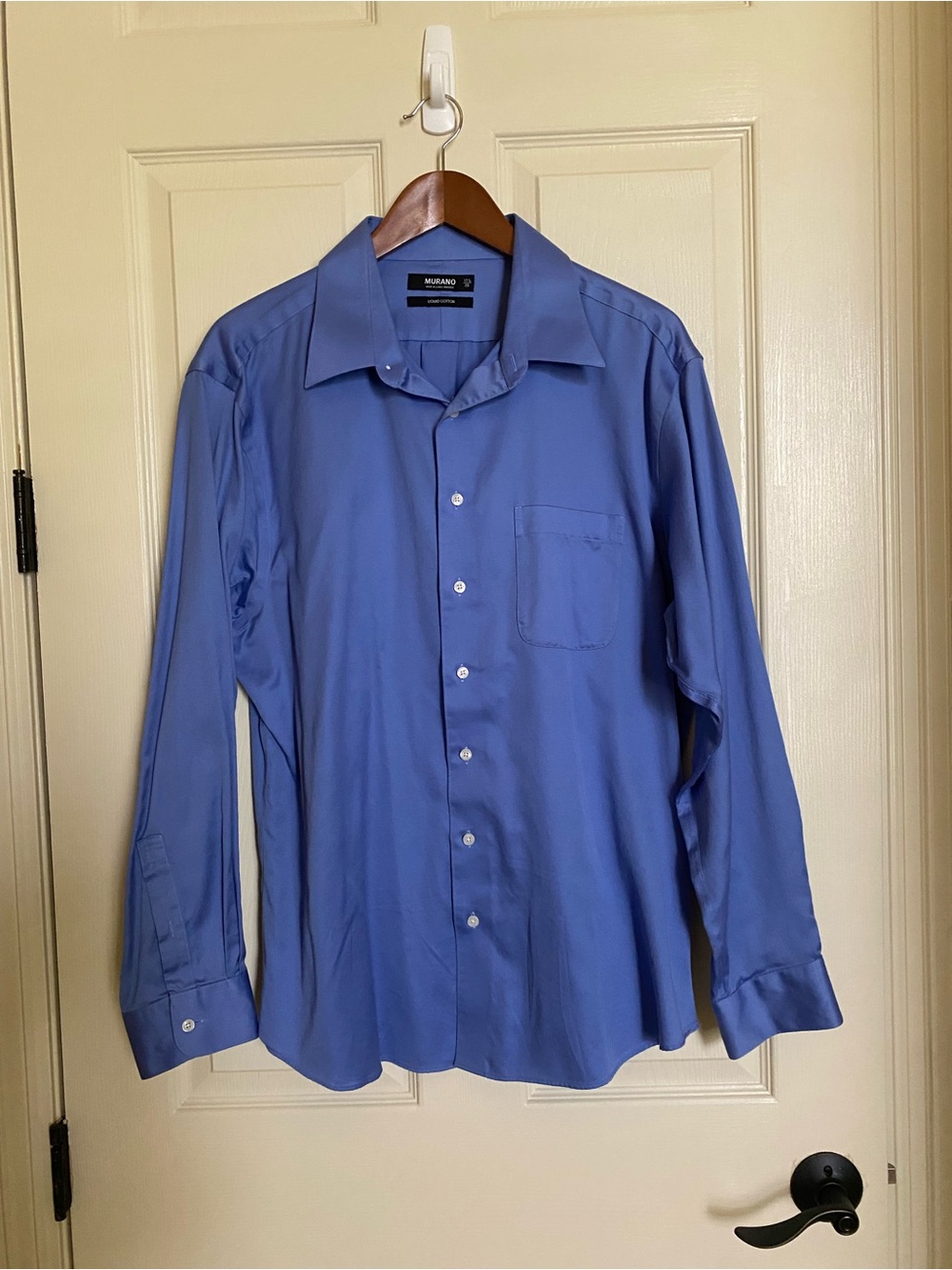 Murano Men's Blue Long-Sleeve Dress Shirt